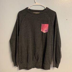 Galaxy pocket crewneck